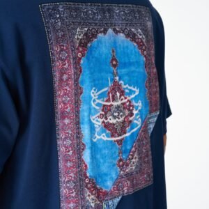 Folded velvet applique