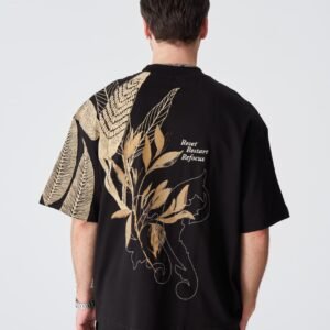 leaf embroidered